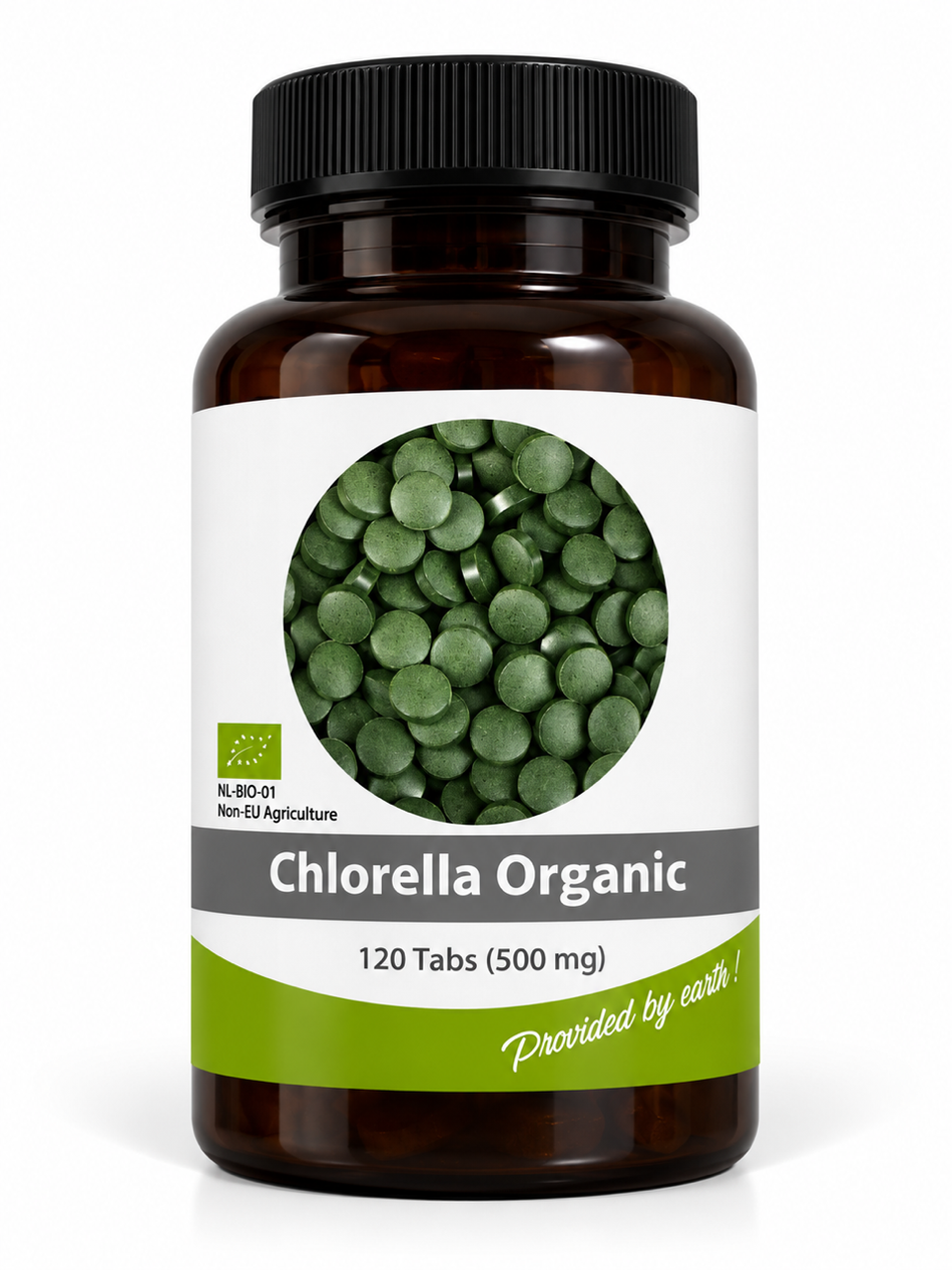 Chlorella Bio 500 mg – 120 Comprimés | Microalgue Naturelle – Nutrition & Bien-être