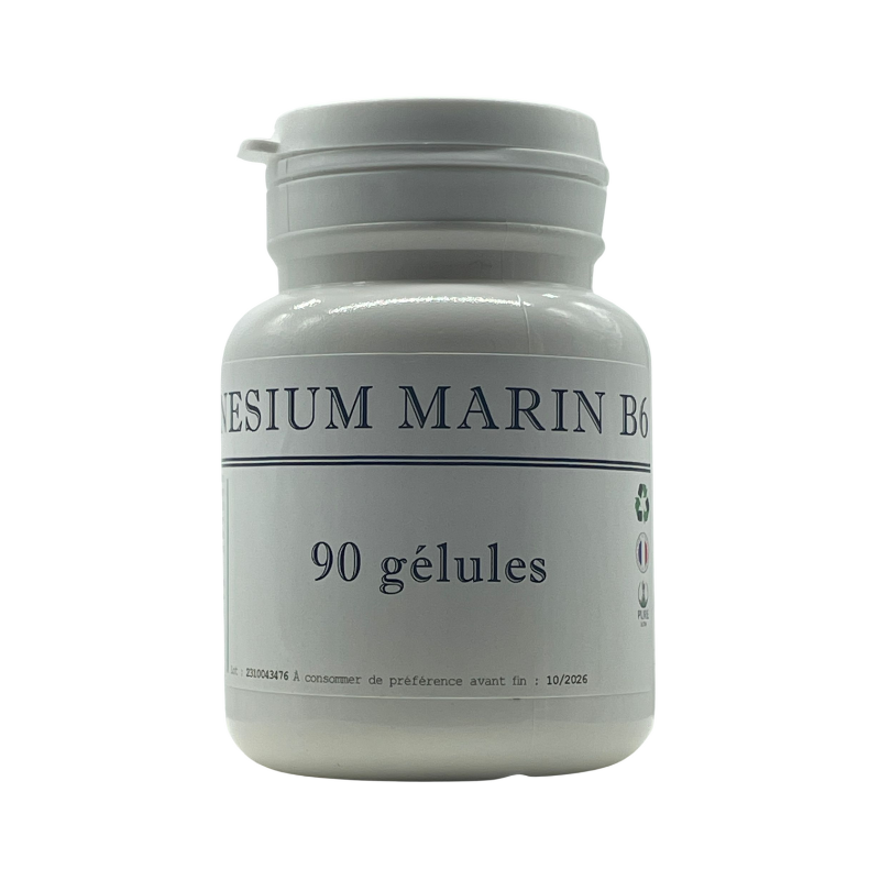 Magnésium Marin B6 (vitamine B6) - 90 gélules ( marque GALIEN ET HIPPOCRATE)